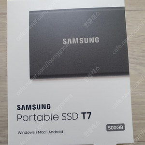 [신품] 삼성전자 포터블 SSD T7 (500GB) 팝니다~