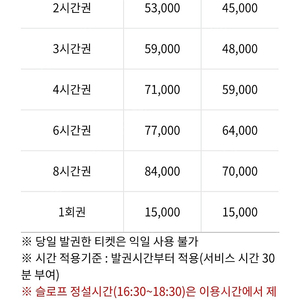 웰리힐리파크 8시간 리프트권 판매