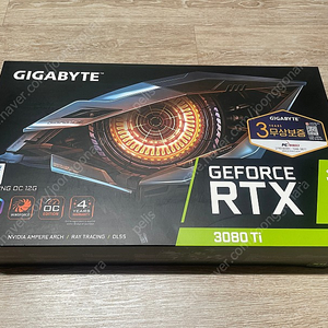 GIGABYTE GeForce RTX 3080 Ti GAMING OC 12G 판매합니다.(채굴X, 가정용)