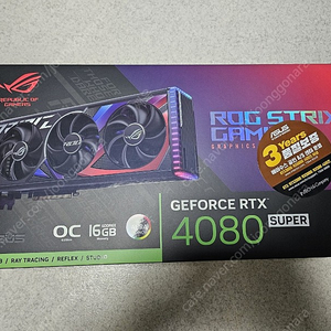 ASUS ROG STRIX 지포스 RTX 4080 SUPER O16G GAMING OC D6X 16GB