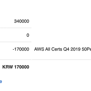 AWS 자격증 50% 바우처 판매합니다.