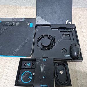 로지텍지프로 G PRO WIRELESS 무선 마우스(휠 고장품) + 파워플레이