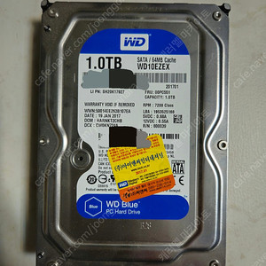 WD BLUE 1TB, 4TB HDD 팝니다