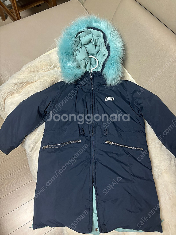 스케쳐스 아동 덕다운 패딩(130사이즈, 네이비, 민트...--1
