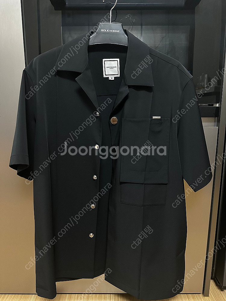 우영미 20fw 반팔 나일론 오버셔츠--0