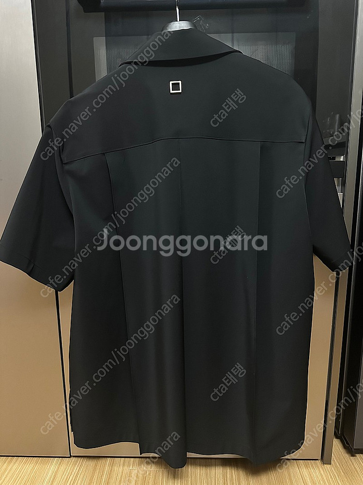 우영미 20fw 반팔 나일론 오버셔츠--1