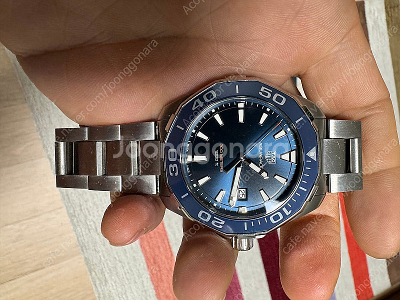 태그호이어 아쿠아레이서 43mm 쿼츠 청판(WAY101...--3