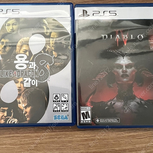 ps5 용과같이8 디아블로4 일괄 우체국 택포 9만원 팝니다