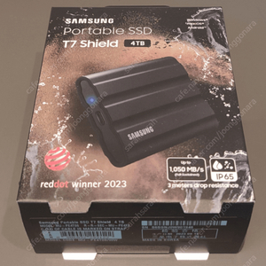 [미개봉] 삼성 Portable SSD T7 Shield 4TB (35만원)
