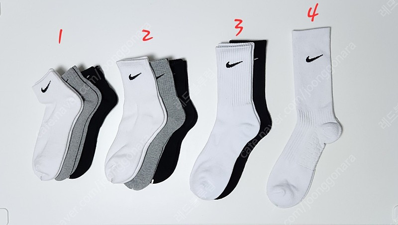남녀 스포츠 나이키 아디다스 이중쿠션양말 이미지