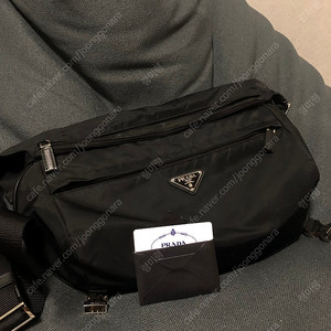 프라다 밀라노 바이커백 va0991 블랙 L사이즈