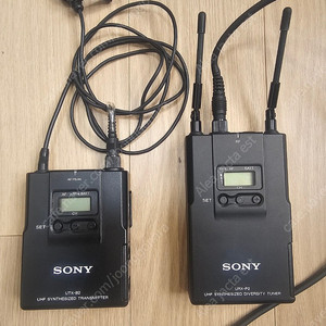 소니 무선마이크 UWP-V1 셋트: SONY URX-P2 및 UTX-B2