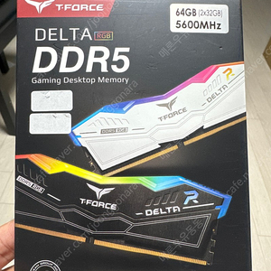 [RAM_새제품] TeamGroup DDR5-5600 CL36 Delta RGB 화이트 패키지 서린 (64GB(32Gx2)) 24만원