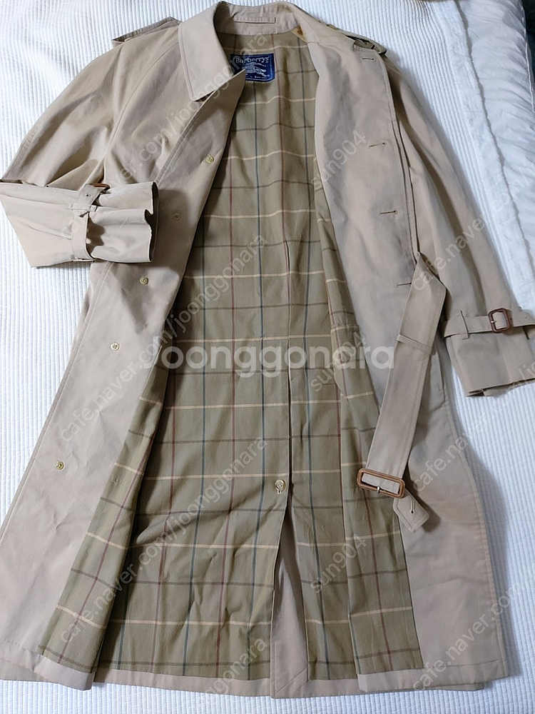 정품남성 빈티지버버리 트렌치코트 95~100 사이즈--3