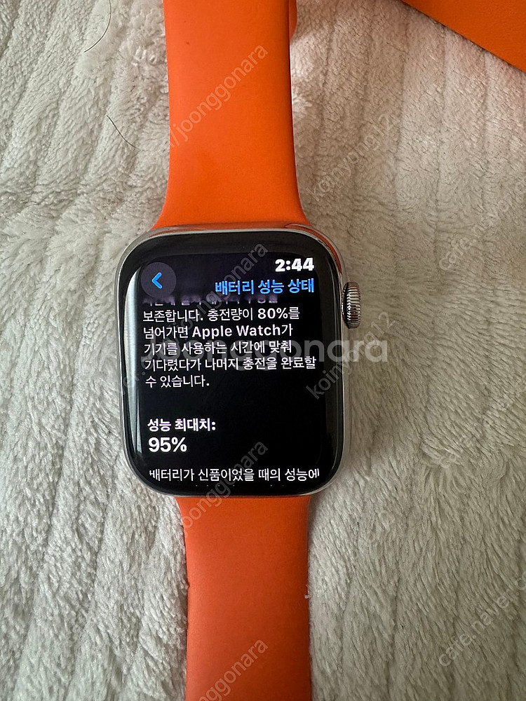 애플워치7 에르메스 45mm 팝니다--5