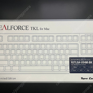 리얼포스 R2 맥 판매합니다. RealForce TKL for Mac //: R2TLSA-US4M-BK