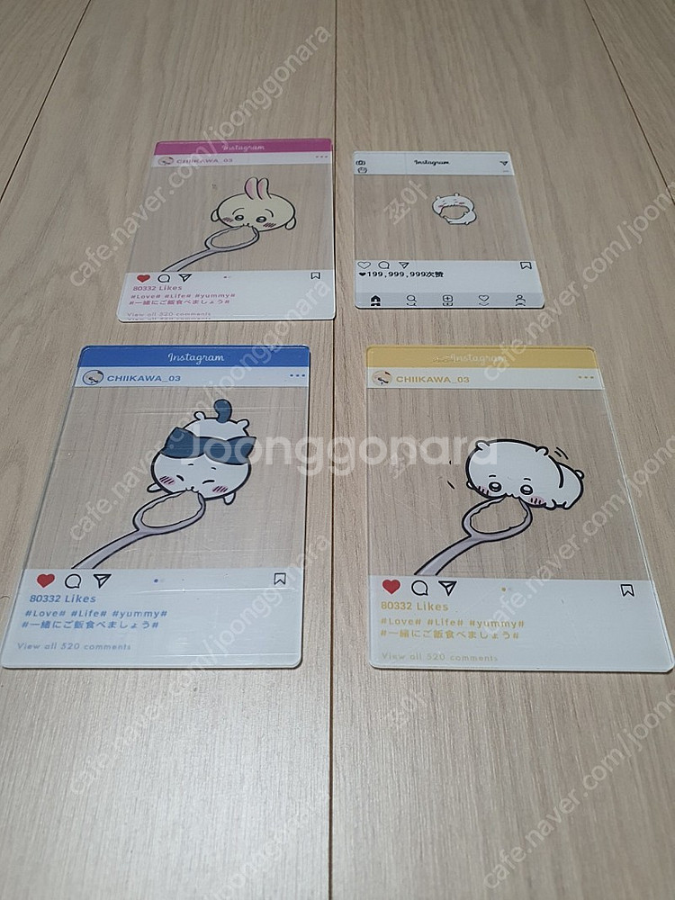 치이카와 먼작귀 아크릴판 4장일괄--0