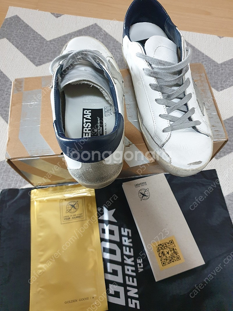 골든구스 슈퍼스타 네이비탭 골구 스니커즈 37--0