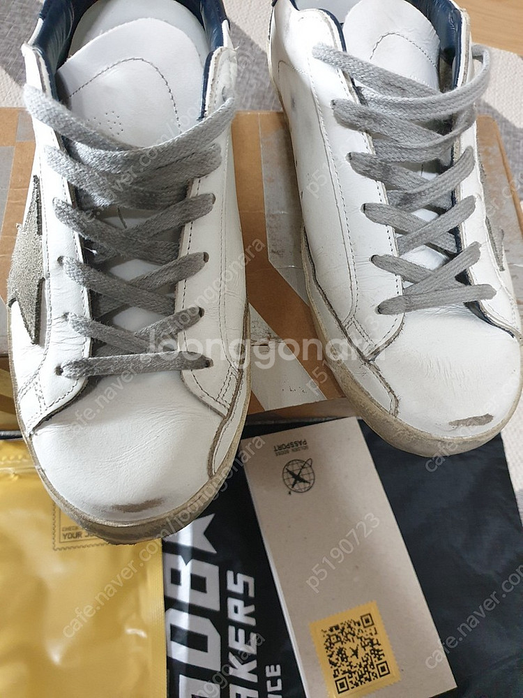 골든구스 슈퍼스타 네이비탭 골구 스니커즈 37--1