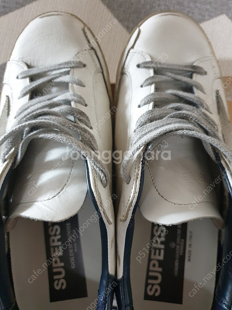 골든구스 슈퍼스타 네이비탭 골구 스니커즈 37--8