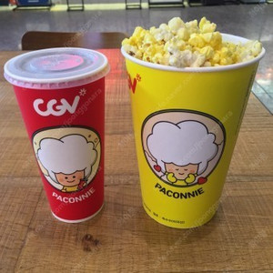 cgv 팝콘 스몰세트 (팝콘m+음료m) 사이즈업 맛변경 가능