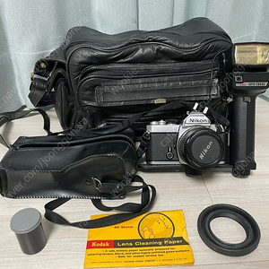 니콘fm1 필름카메라 + 렌즈(50mm) + Kako 카코 AUTO-280 SG + 클래식 카메라 가방 팝니다.