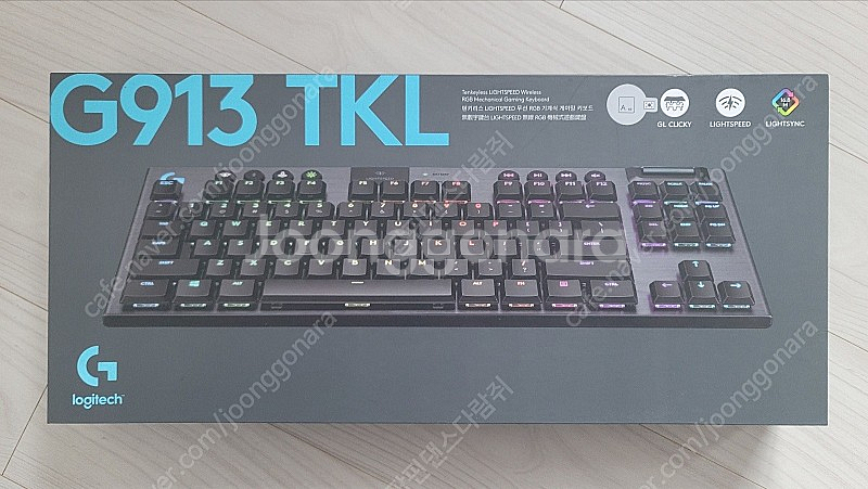 [로지텍 키보드] Logitec G913 TKL clicky 텐키리스 키보드 청축--1