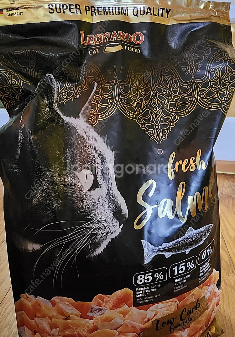 고양이 사료 레오나르도 캣 순수생육 연어 4KG--0