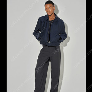 토니웩 블루종 L사이즈 (Technical Wool Zip Blouson (Loro Piana Fabric)_ Navy)