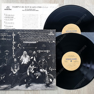 (LP 판매) 블루스락 - 올맨 브라더스 밴드 The Allman Brothers Band At Fillmore East (2LP) 1975년 일본반