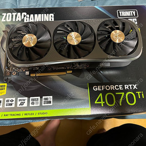 ZOTAC 지포스 RTX4070ti 팝니다.