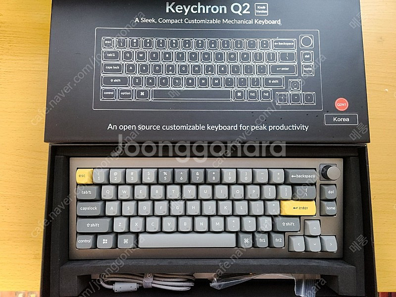 키크론 Q2 노브 그레이 풀박스 판매합니다--1