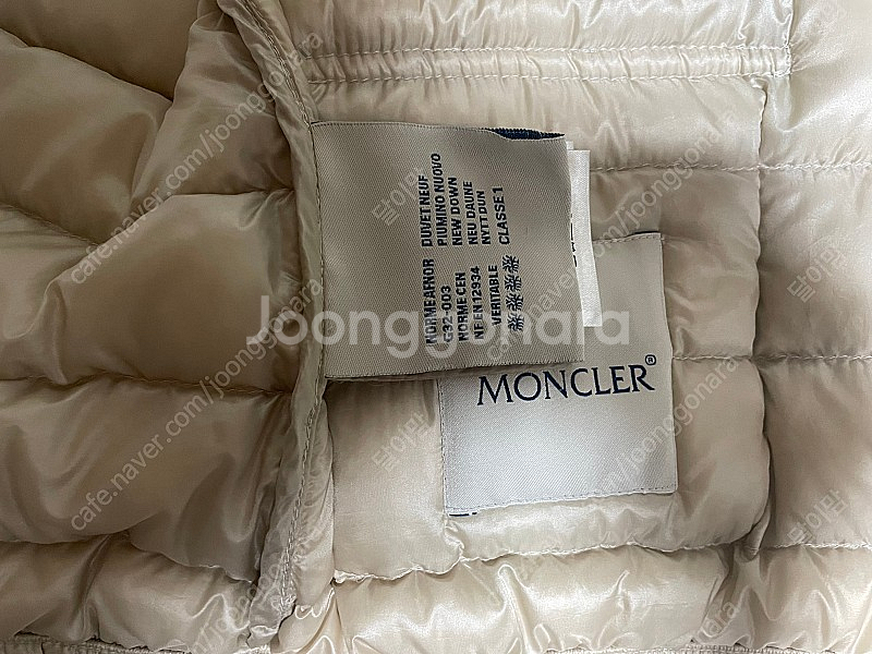 몽클레어 란스 그레이라이트 0사이즈 정품--6