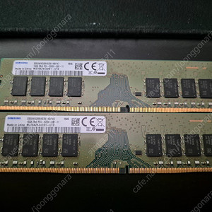 삼성 DDR4 2666 16GB 양면 두개 일괄 판매합니다.