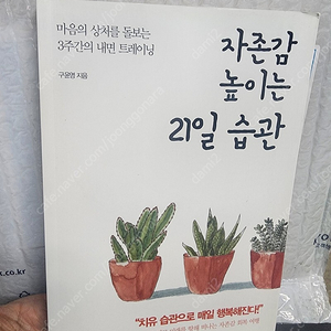 새책) 자존감 높이는 21일 습관 택배비포함 8000원