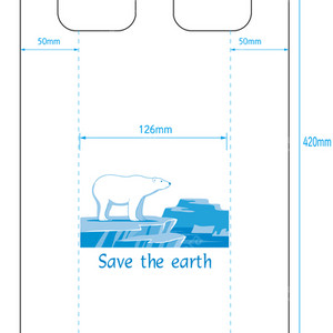 (새상품) 생분해 비닐봉투 반값 판매합니다. (23*42 1000장)
