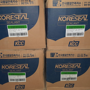 KCC 실리콘 SL907 프리미엄 백색 0.3L 박스당