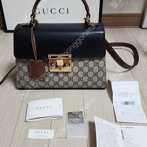 gucci 구찌 수프림 패들락 탑핸들 숄더백