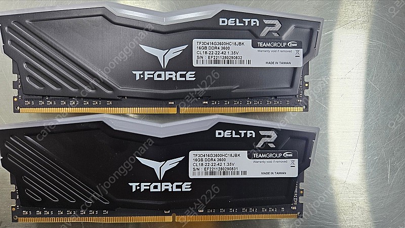 팀그룹 램 ddr4 32gb(16gb x 2) 3600