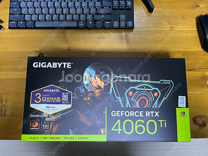 기가바이트 4060ti GAMING OC D6 (23년 46주차, 사용감 0 거의 신품)--2