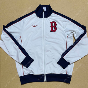 나이키 보스톤 레드 삭스 풀 집업 재킷 화이트 색상 nike boston red sox full zip up jacket