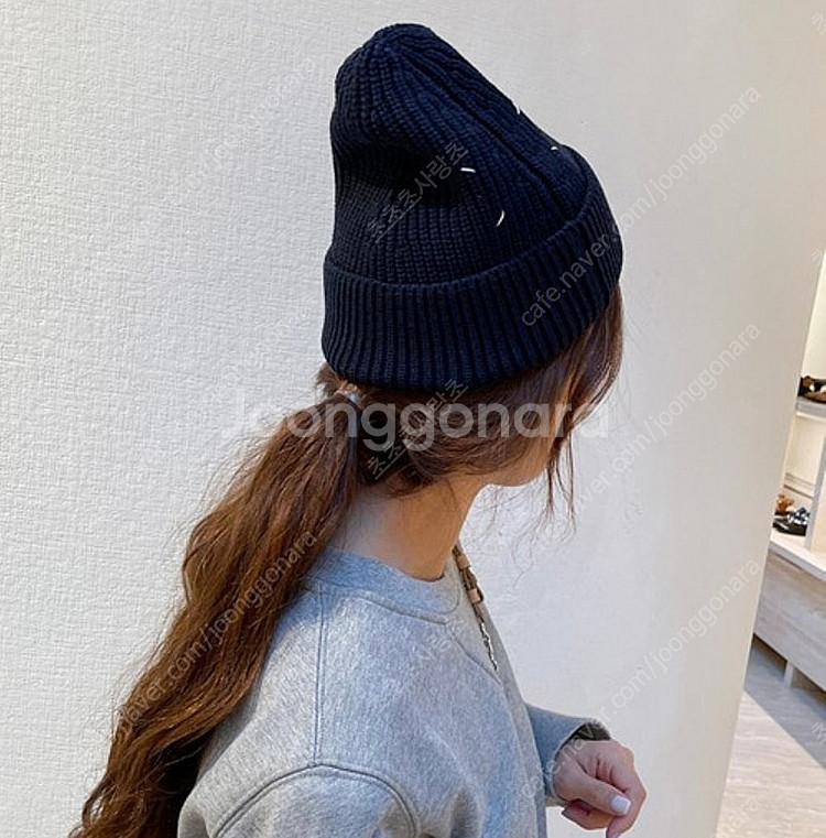 메종마르지엘라 스티치로고 클래식비니--3