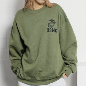 미해병대 usmc sweatshirt 스웻셔츠 맨투맨 크루넥 새상품