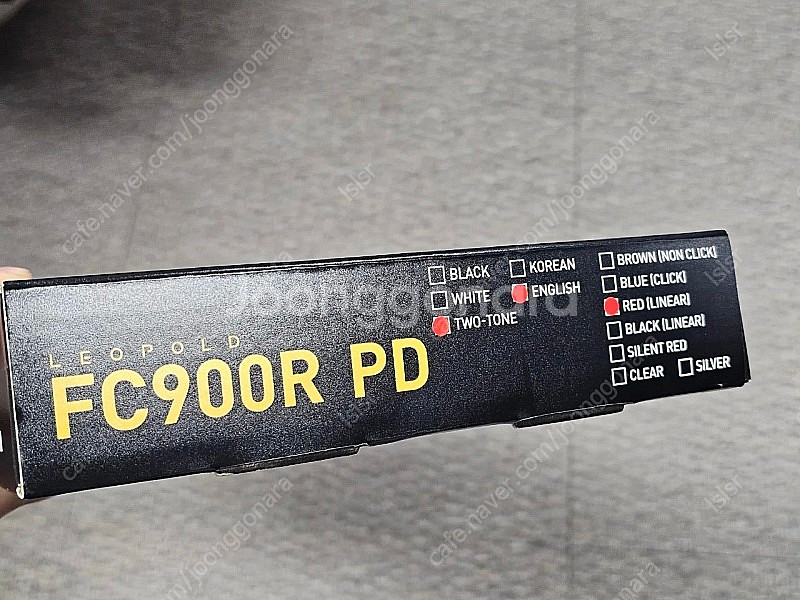 레오폴드 기계식 키보드 적축 FC900R PD 영문각인--3