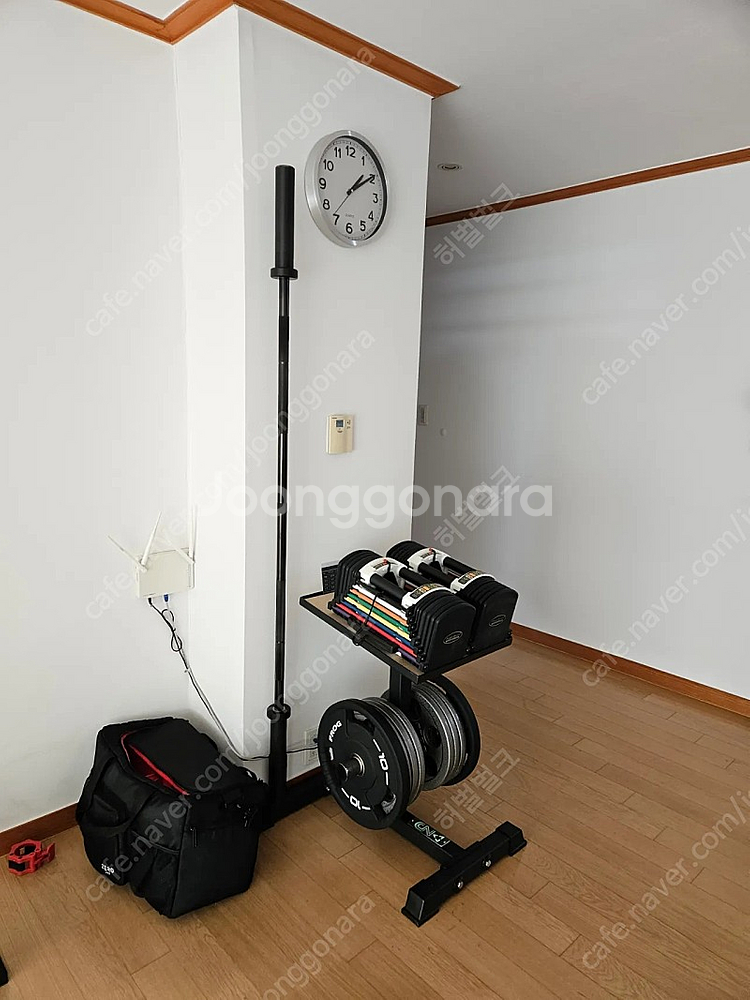정품 파워블럭 U-70 + 거치대, 무게조절덤벨--0