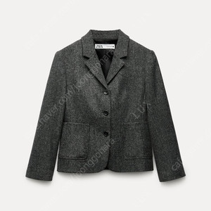 자라 콜렉션 울 블렌드 미니멀 블레이저 디올맛 자켓 (ZARA ZW Collection Minimalist Wool Blend Blazer) S