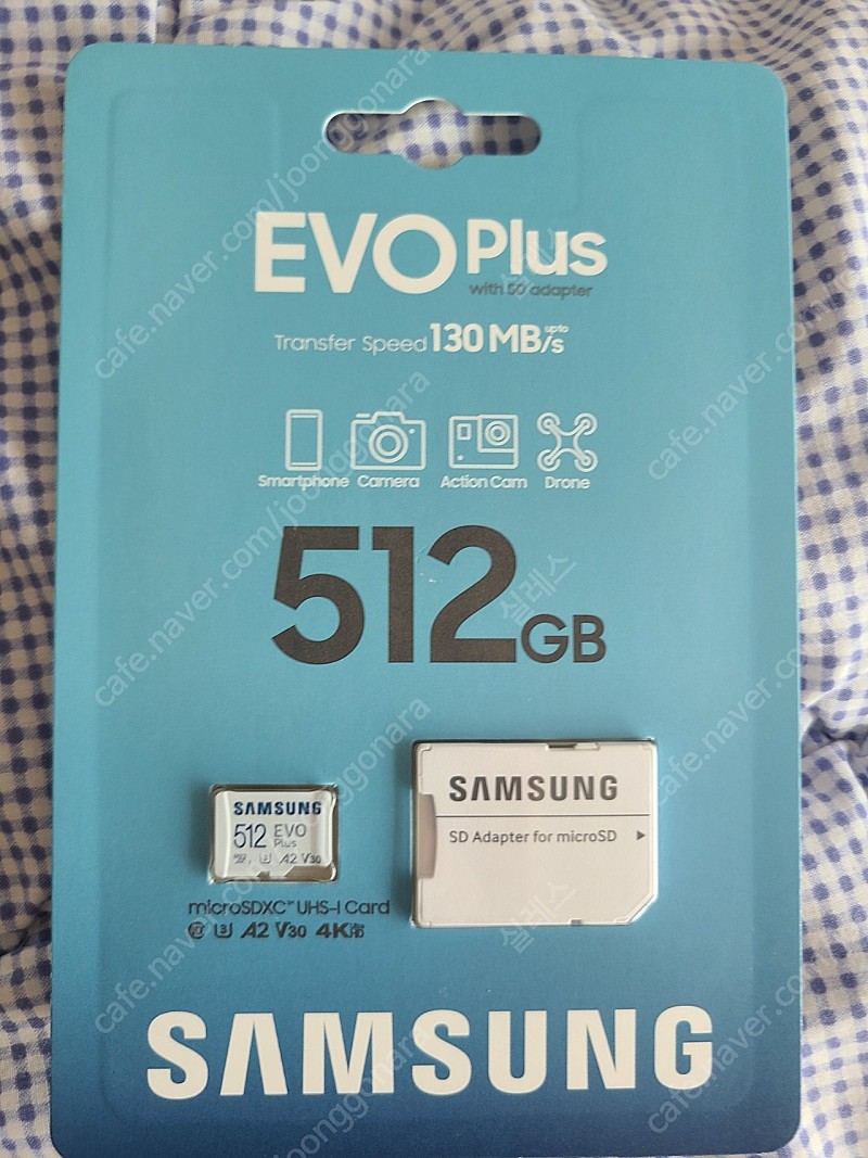 삼성 micro sd카드 evo plus 512g 미개봉 정품