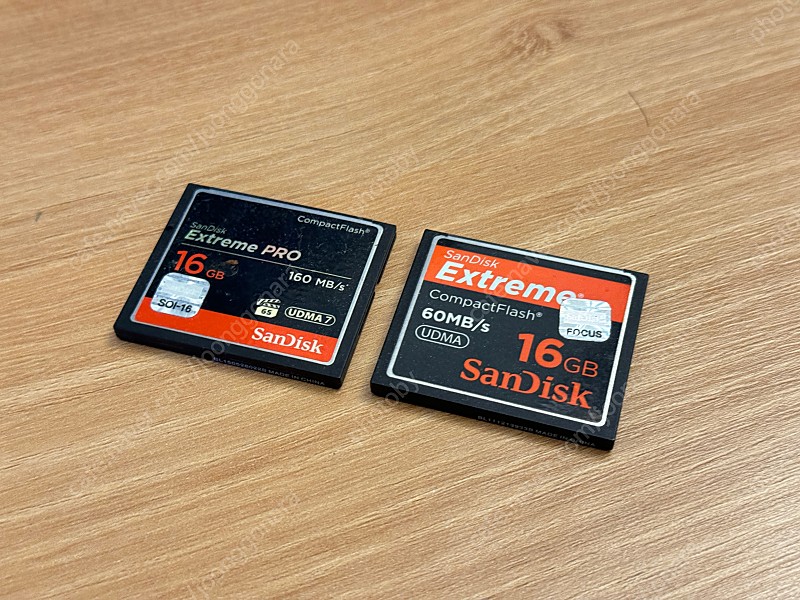샌디스크 익스트림 프로 CF 메모리카드 16Gb 2개 팝니다.