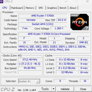 AMD 라이젠7 5700X 버미어 택포19