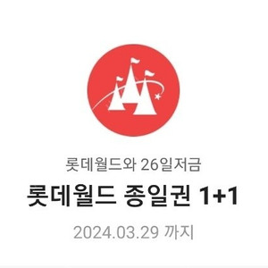 롯데월드 종일권 1+1